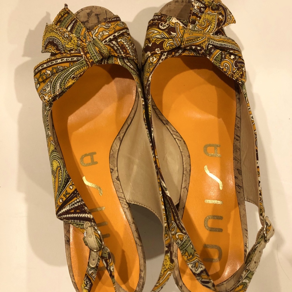 Unisa cork wedge sandals